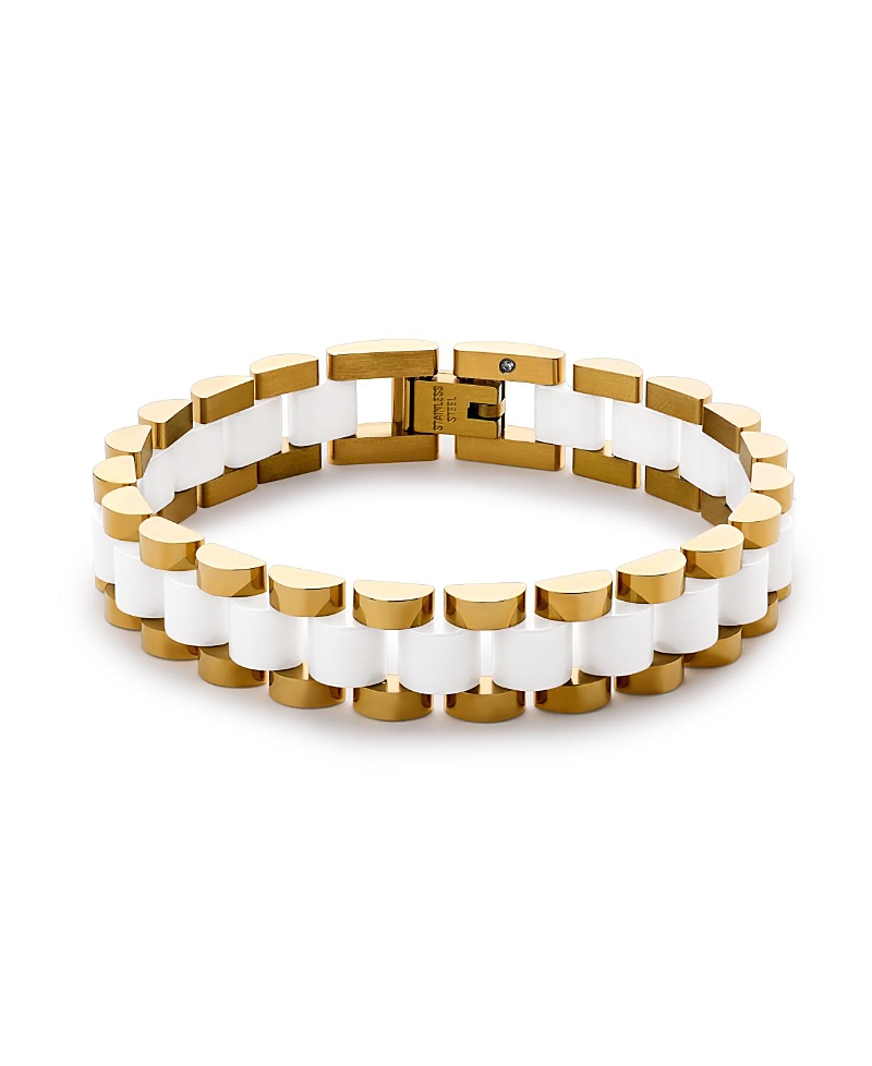 Ana Luisa Ora Silver Ceramic Watch Strap Bracelet