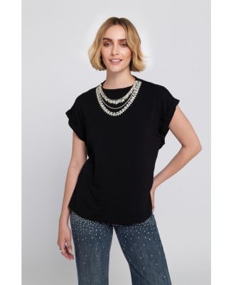 Necklace Embellished Top