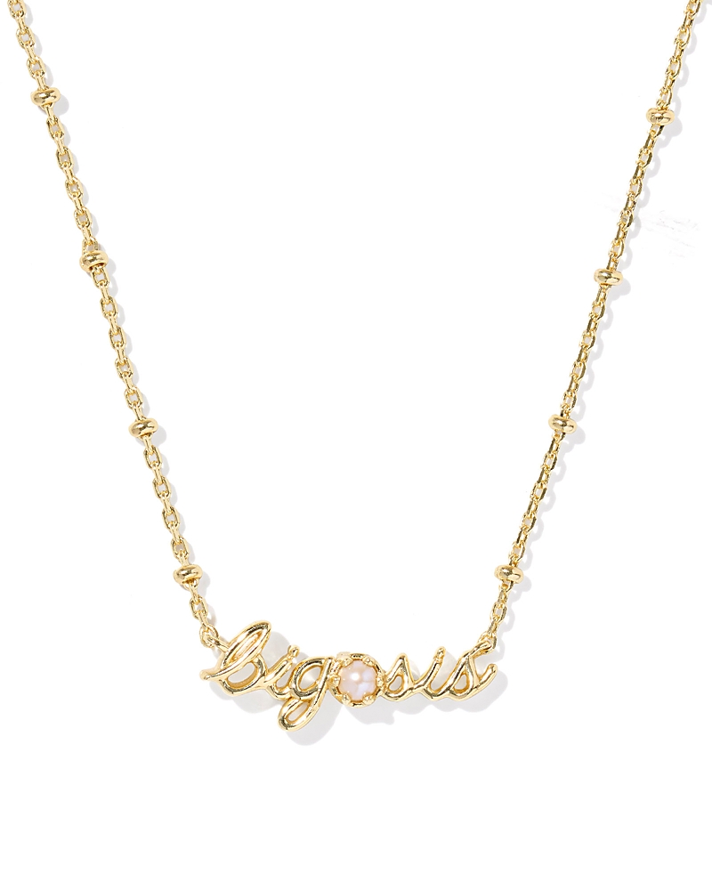 Kendra Scott Lil Sis Freshwater Pearl Pendant Necklace In Gold