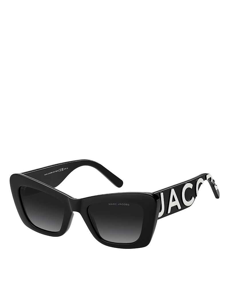 Marc Jacobs Cat Eye Sunglasses, 52mm In Black