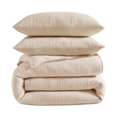 Ribbed Jersey Duvet Set, King