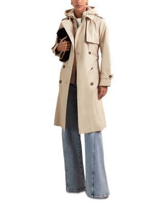 Petites Zip Out Mac Trench Coat