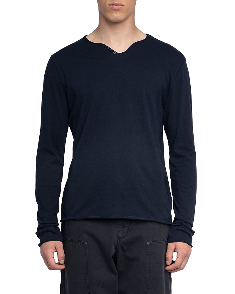 Zadig & Voltaire Monastir ml Cl Voltaire Paris Tee In Black