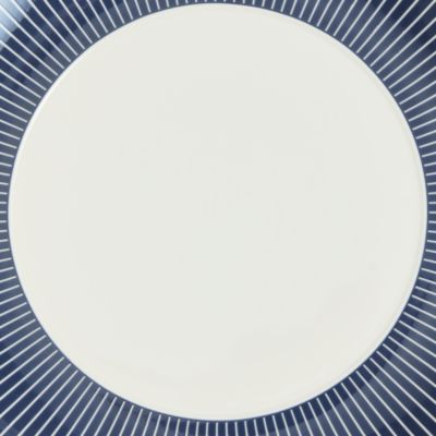 GIO 9.3" Plate, Pinstripe Blue