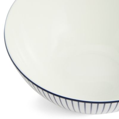 GIO 6.2" Cereal Bowl, Pinstripe White