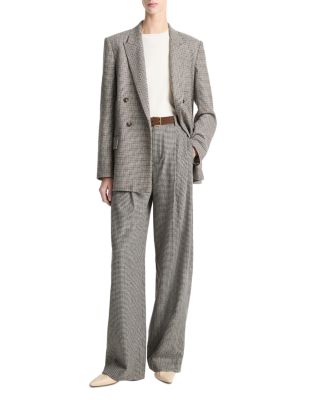 High Rise Wool Blend Pants