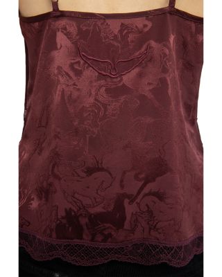 Cishi Jacquard Horses Silk Camisole