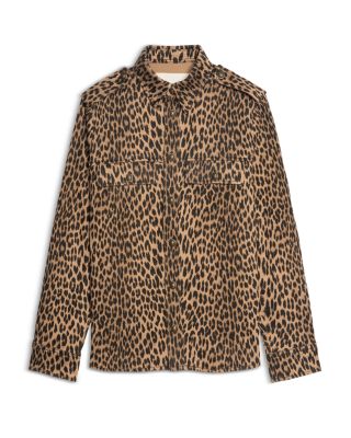 Taskam Leopard Denim Jacket