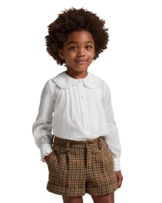 Girls' Ruffled Cotton Voile Top - Little Kid