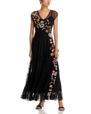 Mertina Embroidered Maxi Dress