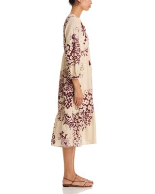 Tiered Bishop Sleeve Dress