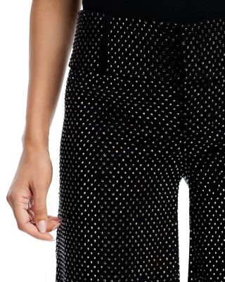 Embellished Wide Leg Pants