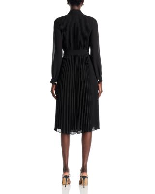 Pleated Shirt Dress