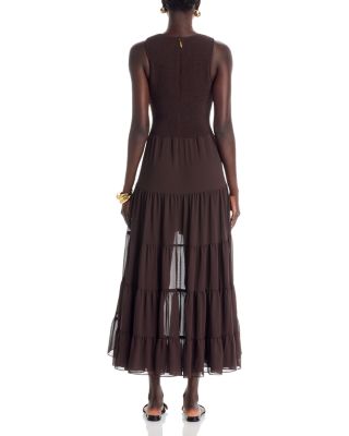 Smocked High Low Dress