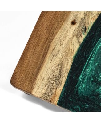 2ft x 4ft River Epoxy Resin with Live Edge Acacia Pathfinder ART Cornhole Boards