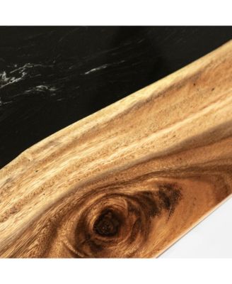 2ft x 4ft River Epoxy Resin with Live Edge Acacia Pathfinder ART Cornhole Boards