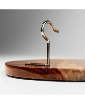 The River Epoxy Resin with Live Edge Acacia Wayfarer ART Hook & Ring Game