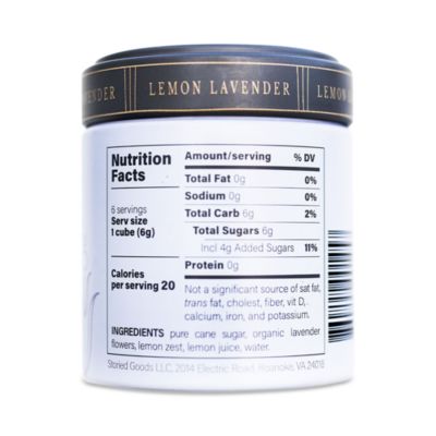 Lemon Lavender Sugar Cubes