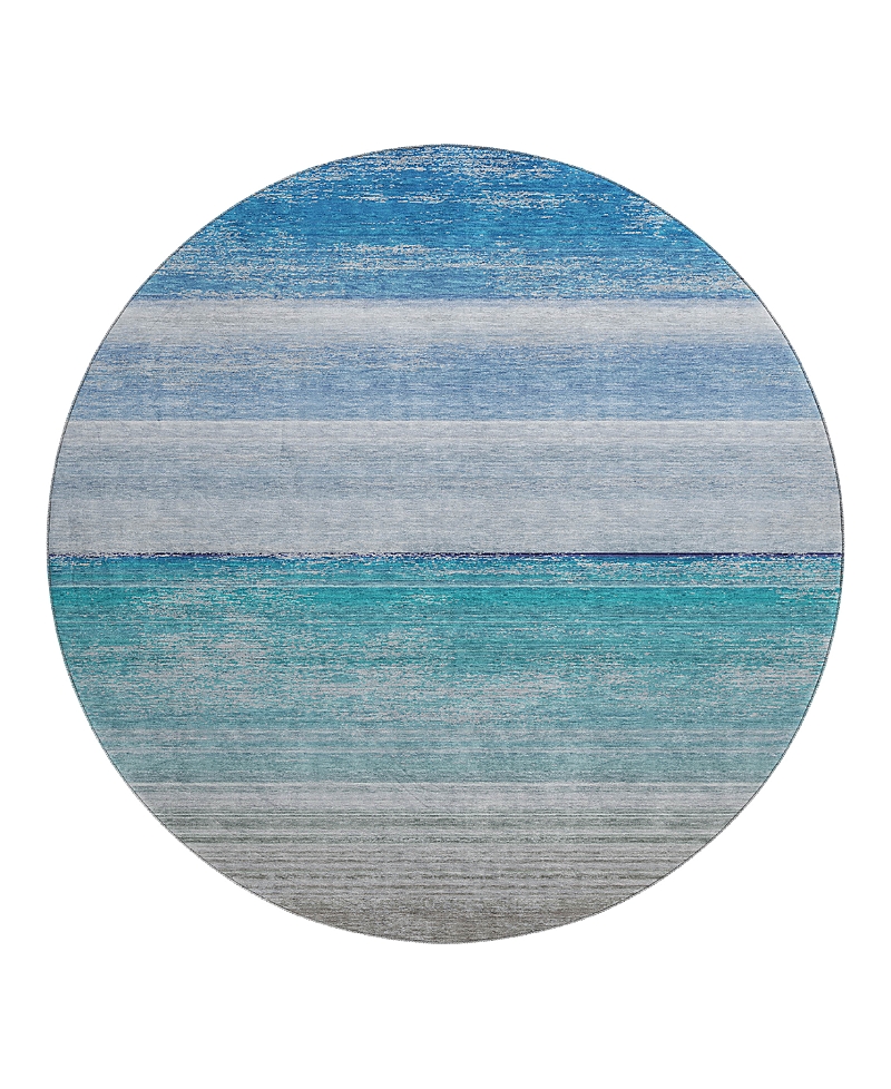 Dalyn Rug Company Dalyn Pacifica Pa7 Round Area Rug, 8' X 8' In Blue