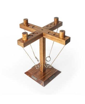 Acacia Globetrotter Tabletop Hook & Ring Game Square Post
