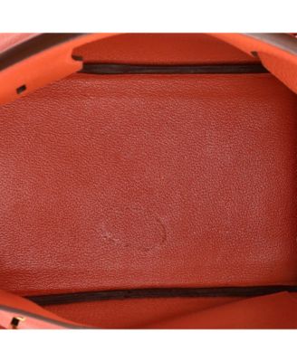 Birkin 30 Handbag Orange Togo with Gold Hardware