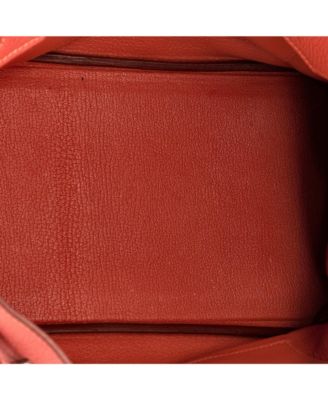 Birkin 30 Handbag Red Togo with Palladium Hardware