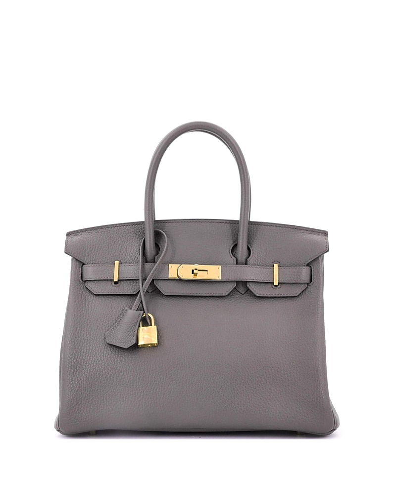 Pre-owned Pre-owned Hermes Hermes Birkin 30 Handbag Grey Togo With Rose Gold Hardware In Gray