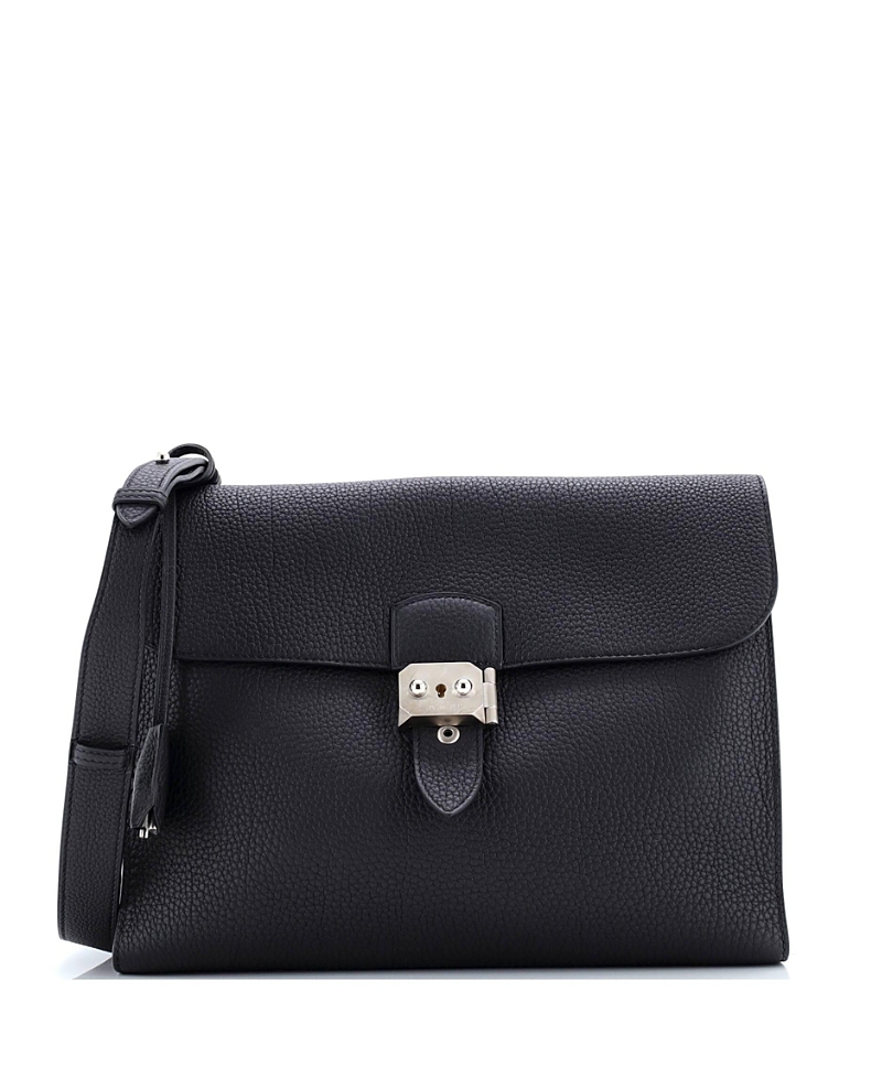 Pre-owned Pre-owned Hermes Hermes 29 Sac A Depeches Messenger Bag Togo In Black