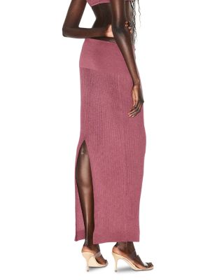 Sheer Knit Maxi Skirt