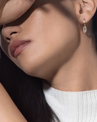 Diamond Move Uno Hoop Earrings in 18K Gold, 0.19 tcw