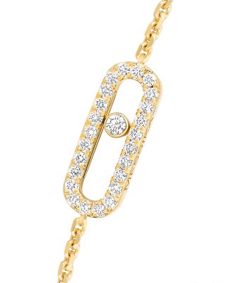 Diamond Move Uno Pav&eacute; Bracelet in 18K Gold, 0.19 tcw