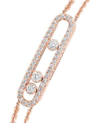 Diamond Move Pav&eacute; Bracelet in 18K Gold, 0.65 tcw