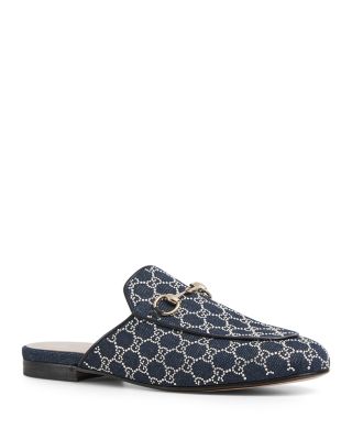 Gucci Women's GG Crystal Princetown Slippers | Bloomingdale's