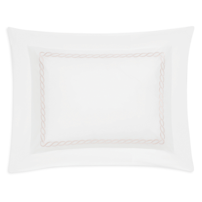 Matouk Classic Chain Standard Sham In Pink