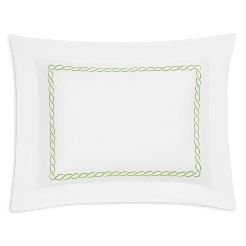 Matouk Classic Chain Standard Sham In Green