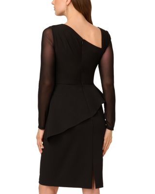 Asymmetric Peplum Dress