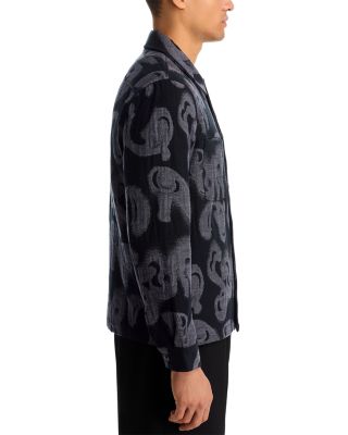 Long Sleeve Button Front Textured Shirt