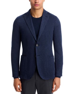Micro Houndstooth Jersey Slim Fit K-Jacket