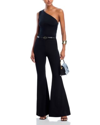 High Waist Knit Flare Pants