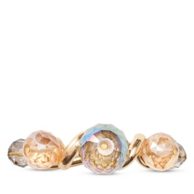Borealis Napkin Ring in Iridescent and Champagne