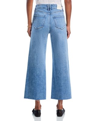 Anessa High Rise Patch Pocket Wide Leg Jeans in Bebop