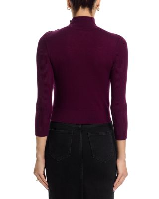Kamdyn Crop Mock Neck Sweater