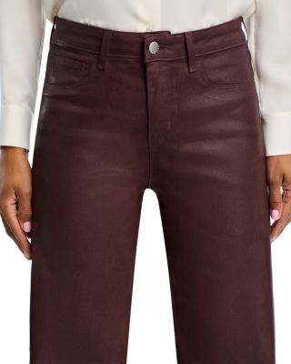 Scottie High Rise Wide Leg Jeans in Chocolate