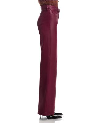 Clayton High Rise Wide Leg Jeans in Dark Port