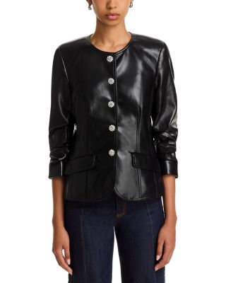 Chris Faux Leather Jacket