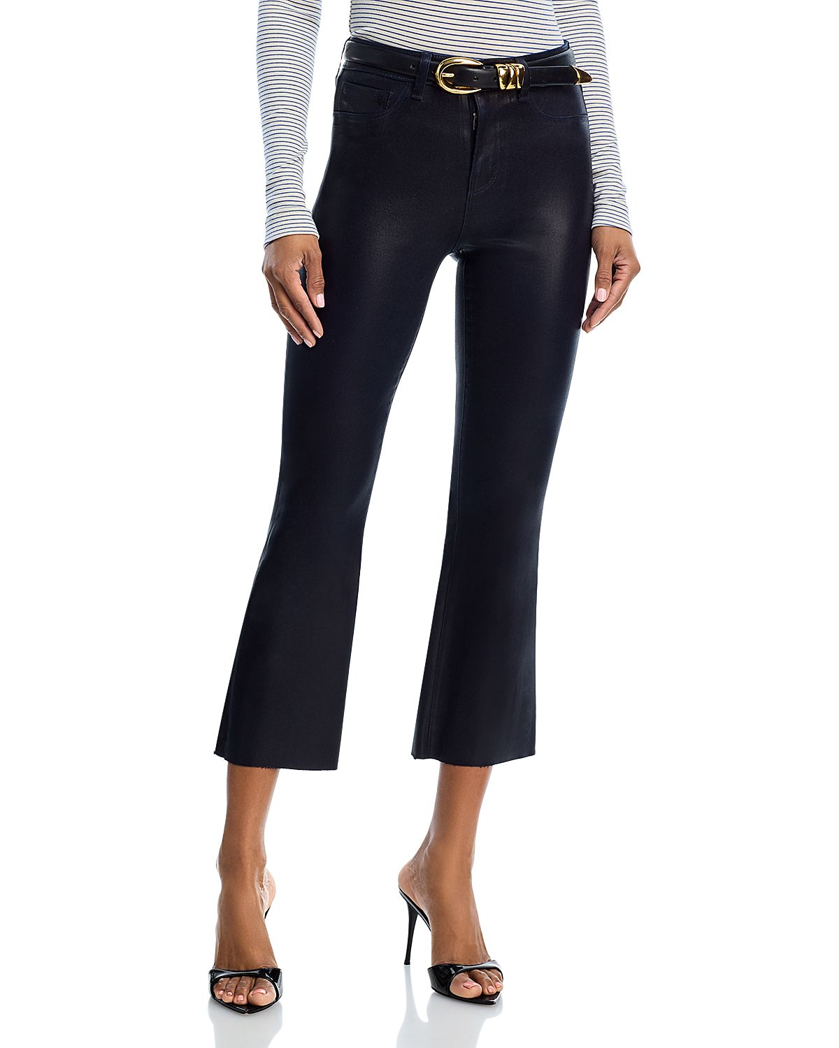 L'Agence Kendra High Rise Crop Flare Jeans
