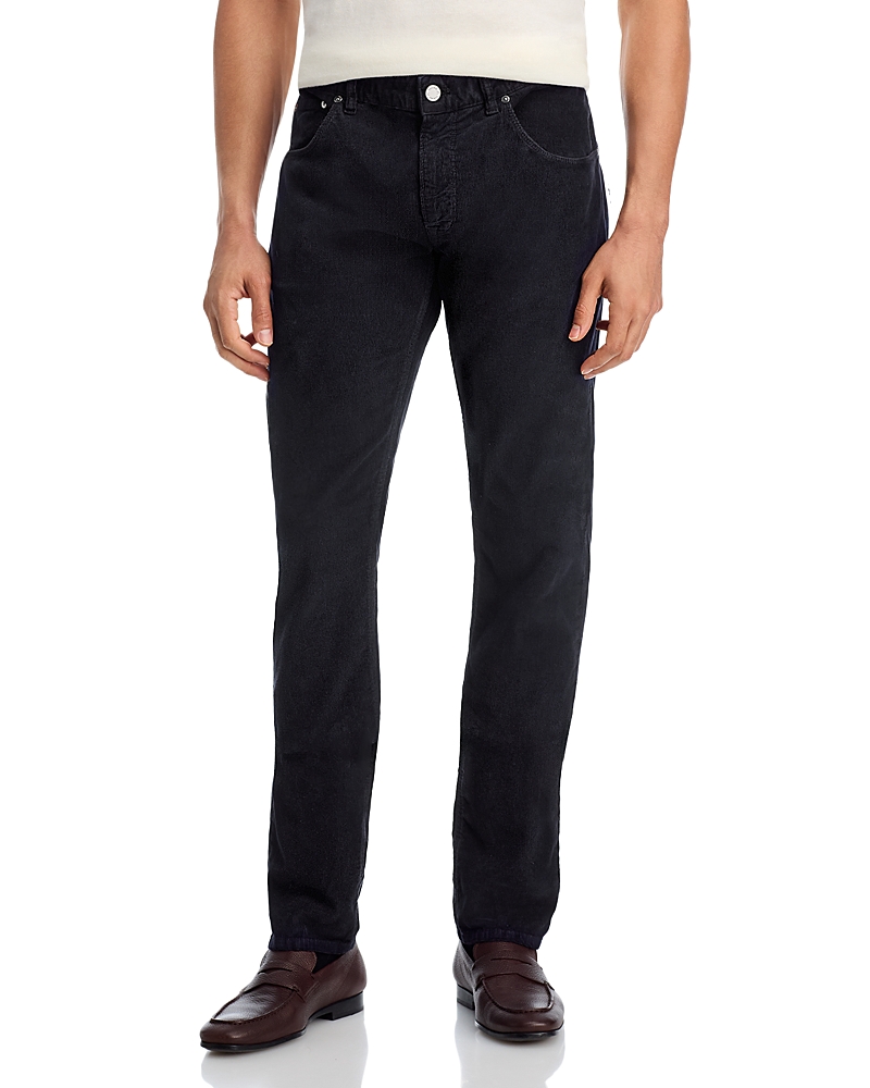 Pt Torino Stretch Corduroy Slim Fit Five Pocket Pants In Blue