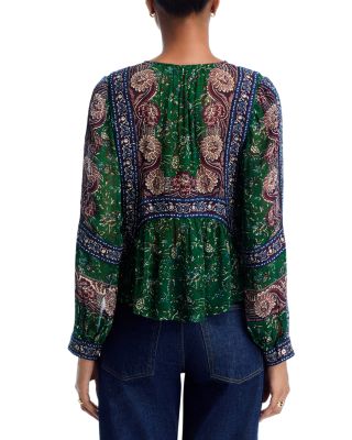 Melba Printed Long Sleeve Top