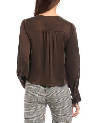 Kayla Tie Front Blouse