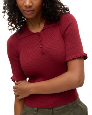 Ribbed Polo Shirt